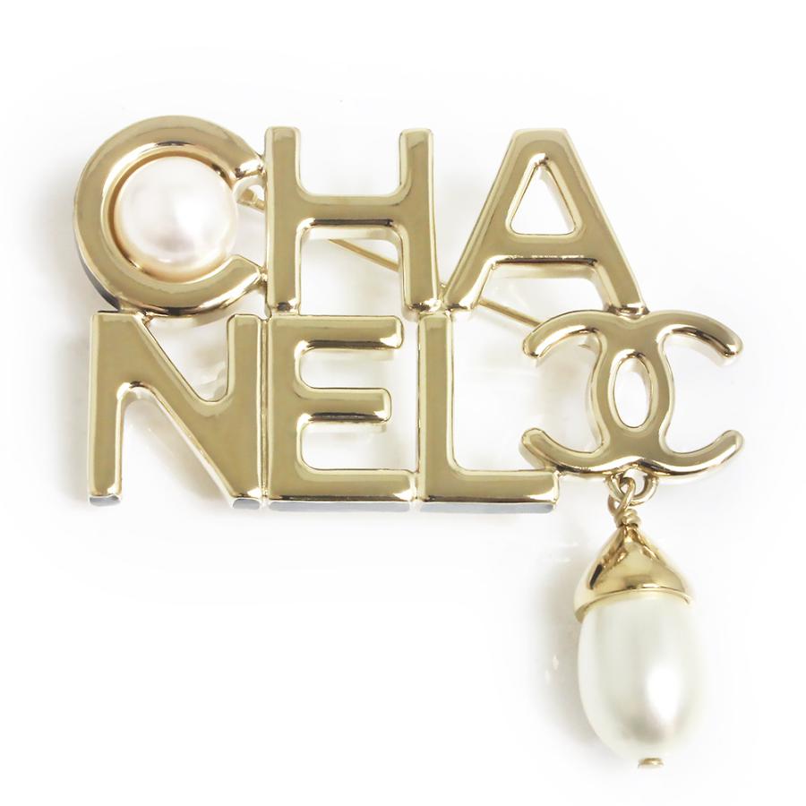 CHANEL（シャネル） （新品・未使用品）シャネル ロゴ パール ブローチ