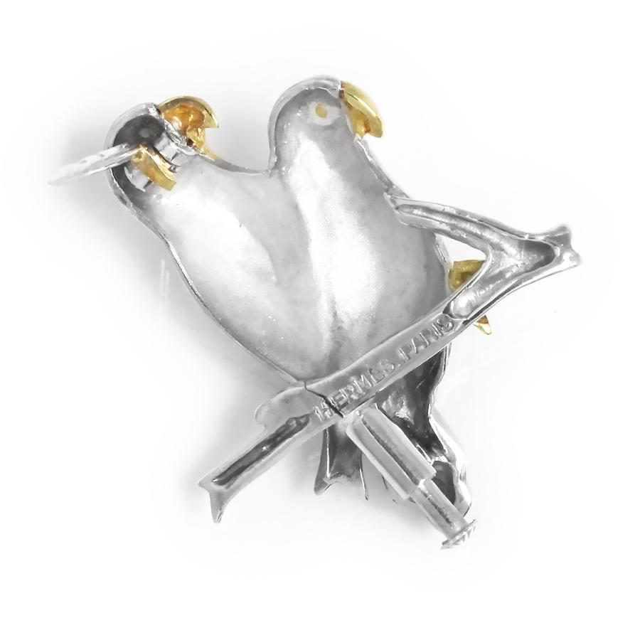 HERMES（エルメス） （中古）エルメス 鳥 トリ バード ピンバッヂ