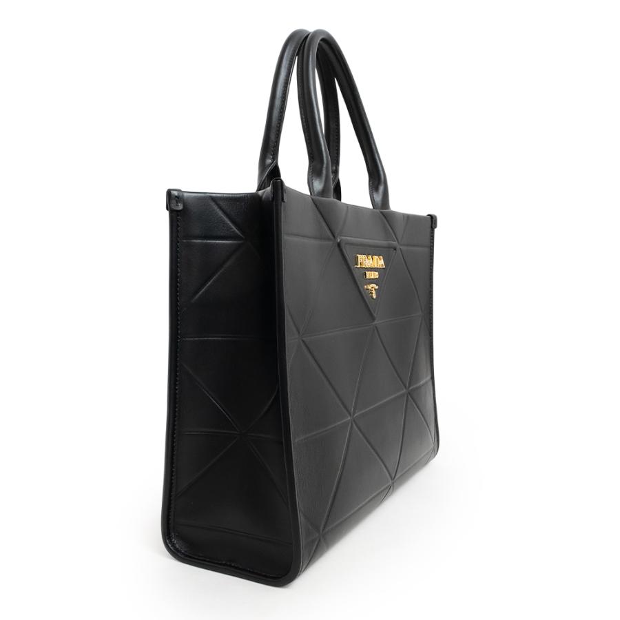 PRADA（プラダ） （美品）プラダ シンボル トップ ステッチ トート