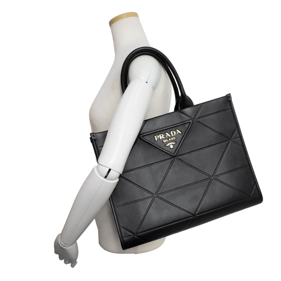 PRADA（プラダ） （美品）プラダ シンボル トップ ステッチ トート