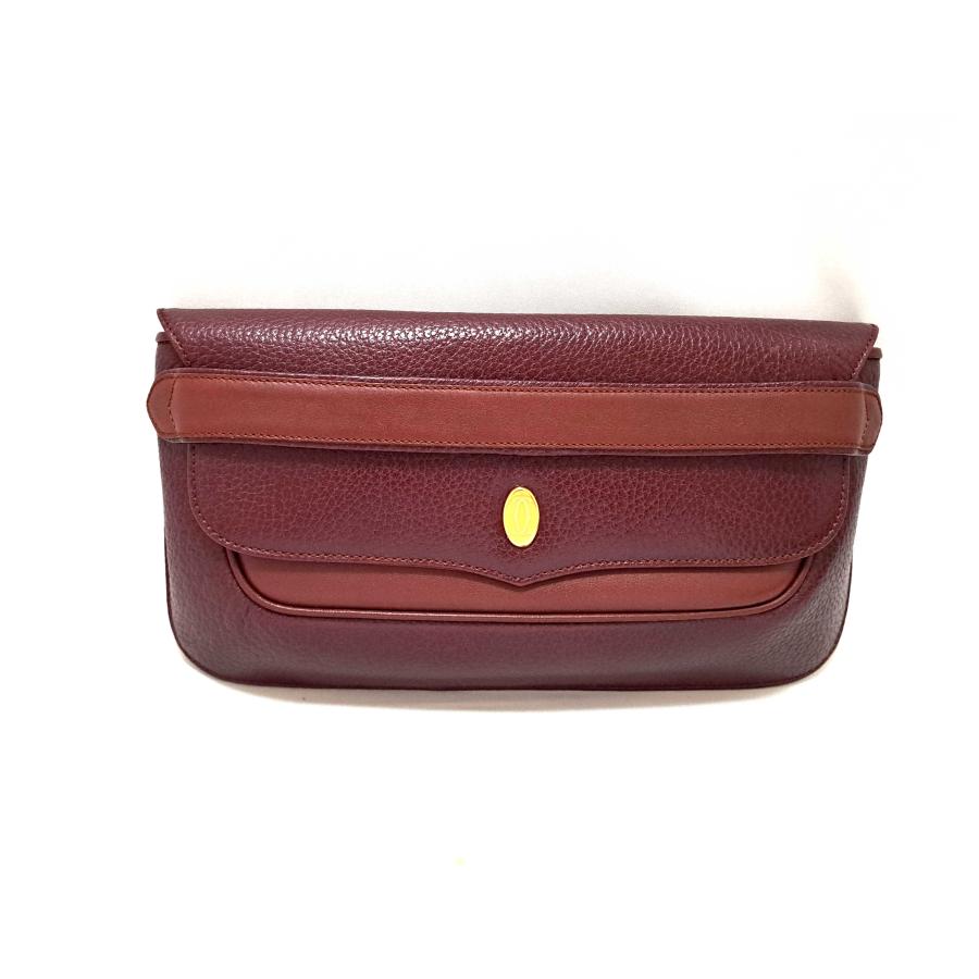 Cartier（カルティエ） マスト セカンドバッグ クラッチバッグ 型押し