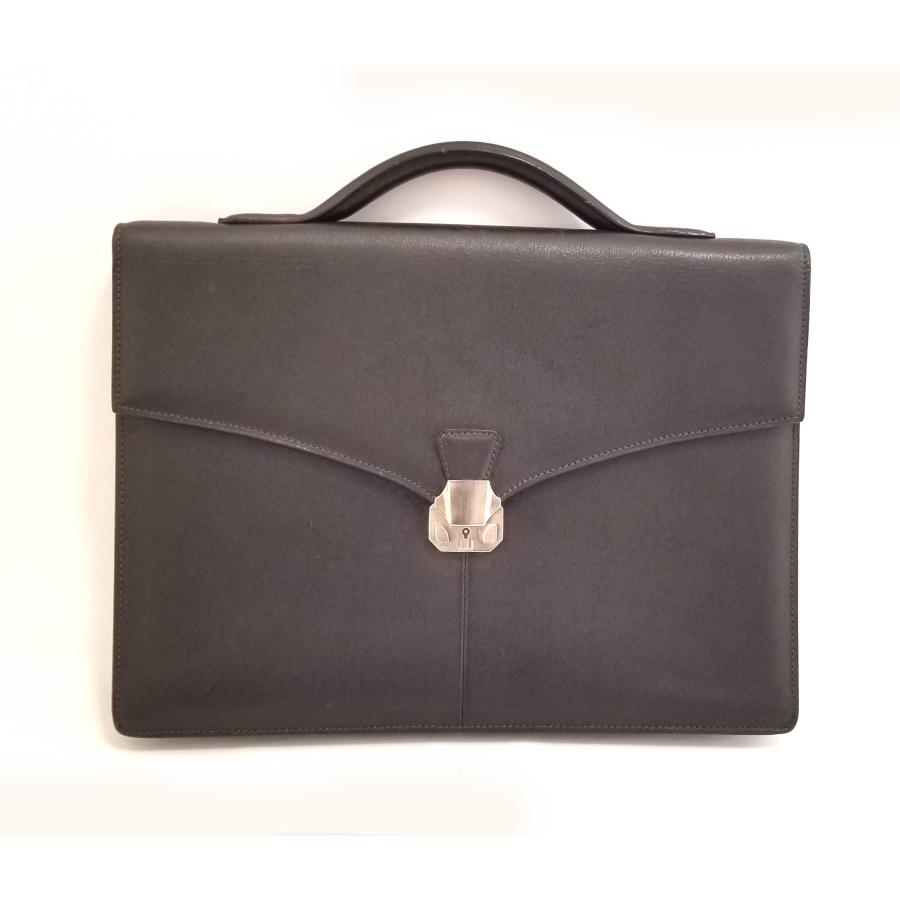 dunhill（ダンヒル） ブリーフケース 鍵付き ダークブラウン ビジネス