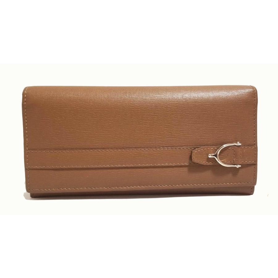 GUCCI（グッチ） 長財布 ベルトデザイン 型押し レザー 295616