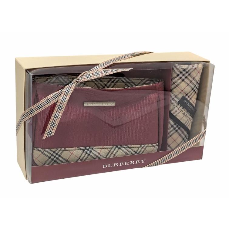 BURBERRY（バーバリー） 未使用 ポーチ ハンカチ セット キャンバス