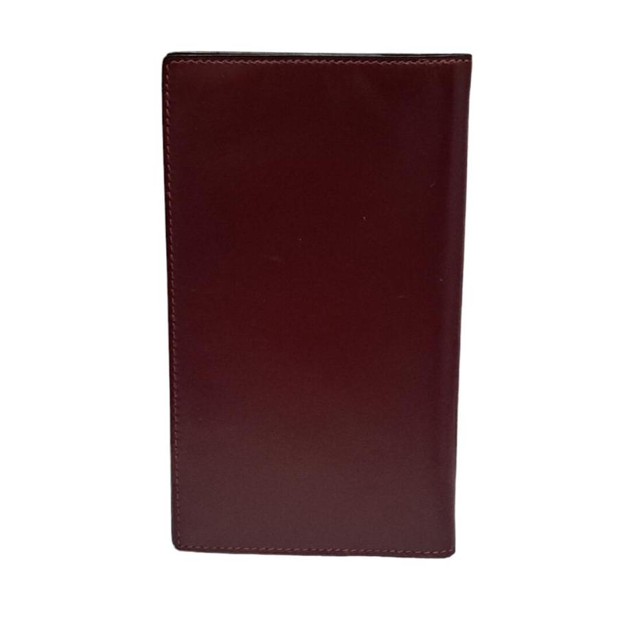 HERMES（エルメス） 手帳カバー レザー ボルドー タグホイヤー刻