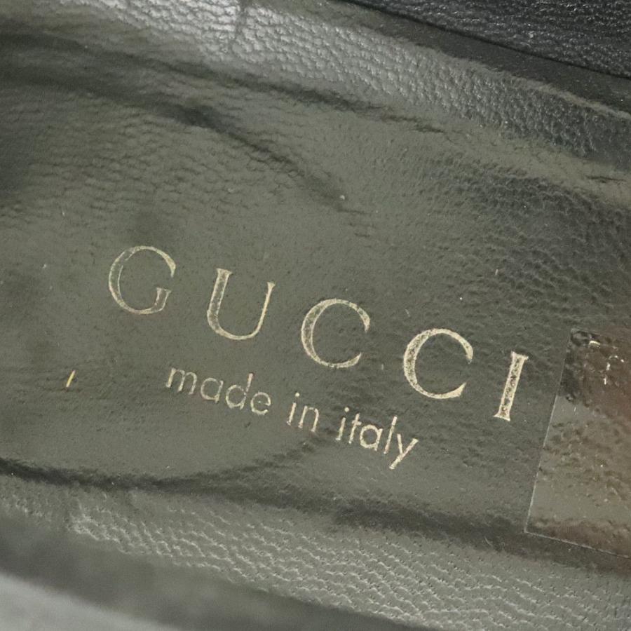 GUCCI（グッチ） ローファー メンズ サイズ41 約28cm ブラック