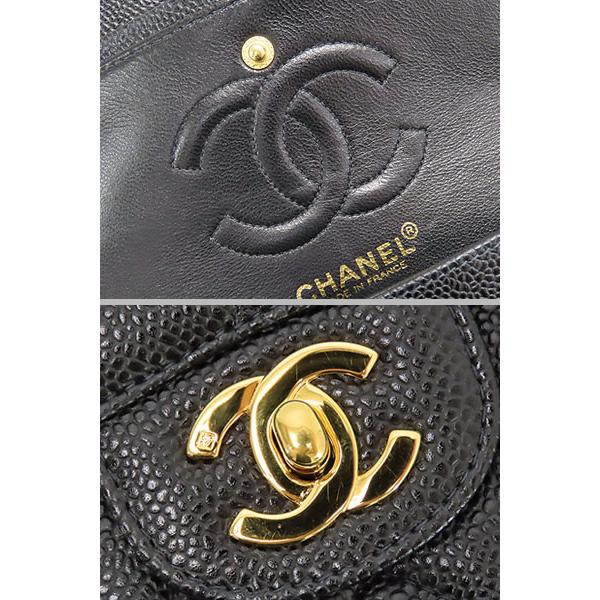 マトラッセ 未使用 シャネル ヴィンテージ 23 キャビアスキン ダブル