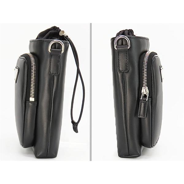 PRADA（プラダ） 新古品 レザー スマートフォンケース フォンポーチ