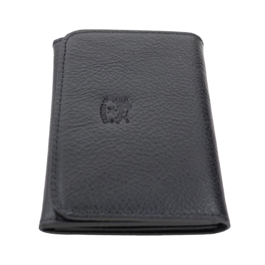 IL BISONTE（イルビゾンテ） カードケース 名刺入れ ブラック パス