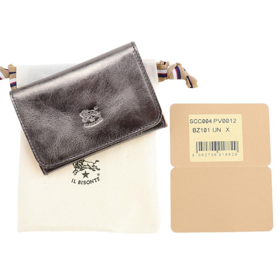 IL BISONTE（イルビゾンテ） カードケース 名刺入れ ブロンズ パス