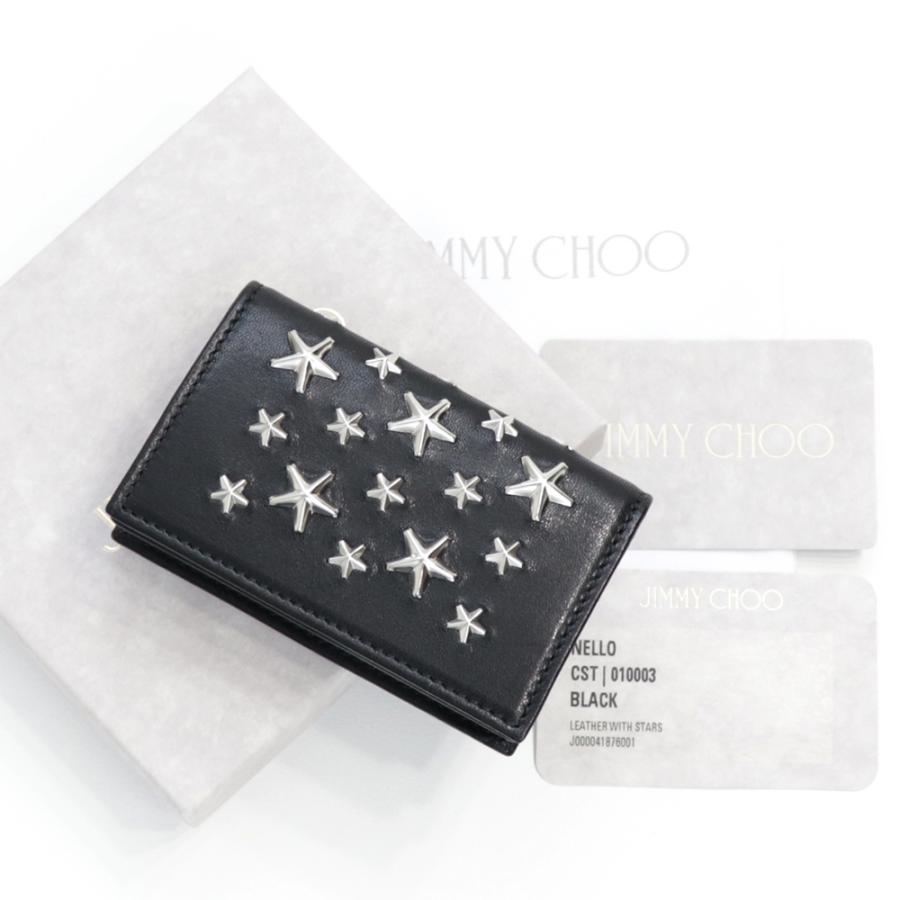 JIMMY CHOO（ジミーチュウ） カードケース 名刺入れ ブラック ネロ 黒