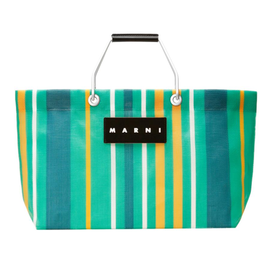 MARNI（マルニ） マルニフラワーカフェ トートバッグ ミニ ストライプ