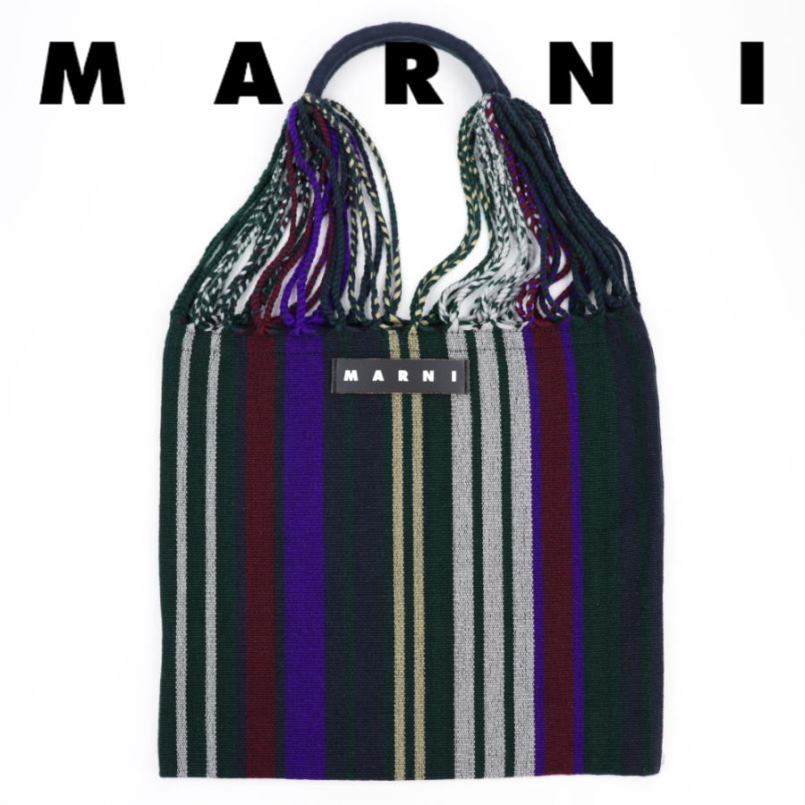 MARNI（マルニ） マルニフラワーカフェ ハンモックバッグ ストライプ