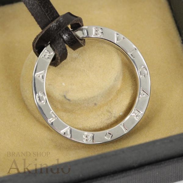 BVLGARI（ブルガリ） キーリング ネックレス 革紐付 ブルガリブルガリ