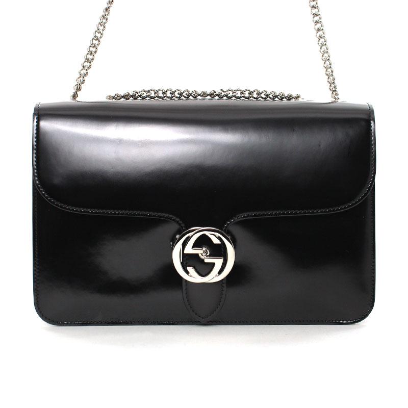 GUCCI（グッチ） ショルダーバッグ チェーンバッグ インターロッキング