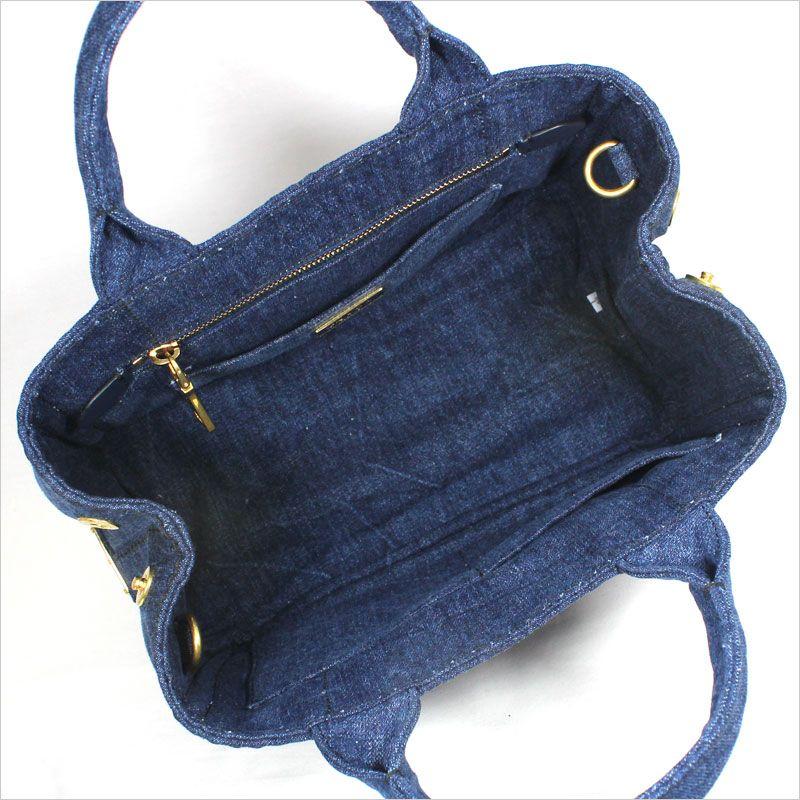 CANAPA PRADA プラダ 2WAYトートバッグ カナパ デニムPM SHOPPING