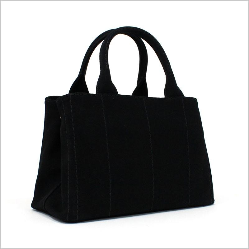 CANAPA プラダ PRADA 2wayキャンバストートバッグ ブラック 黒