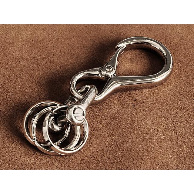 シルバー カラビナ キーホルダー（Sサイズ） キーリング ベルトフック