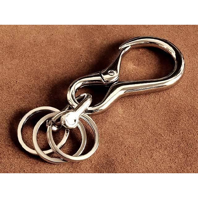 シルバー カラビナ キーホルダー（Mサイズ） キーリング ベルトフック