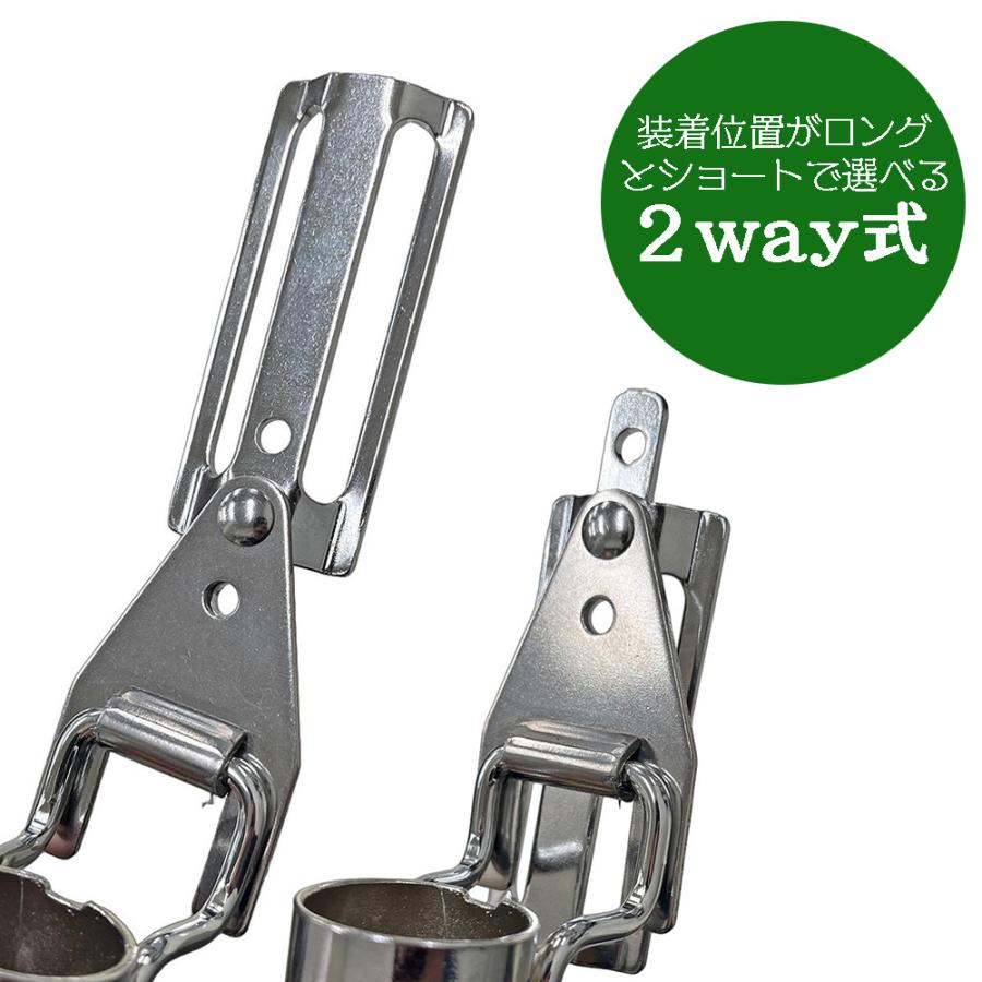 MKK 穴寄せポンチホルダー [小] M16・M20兼用 スイング式 装着時長さ