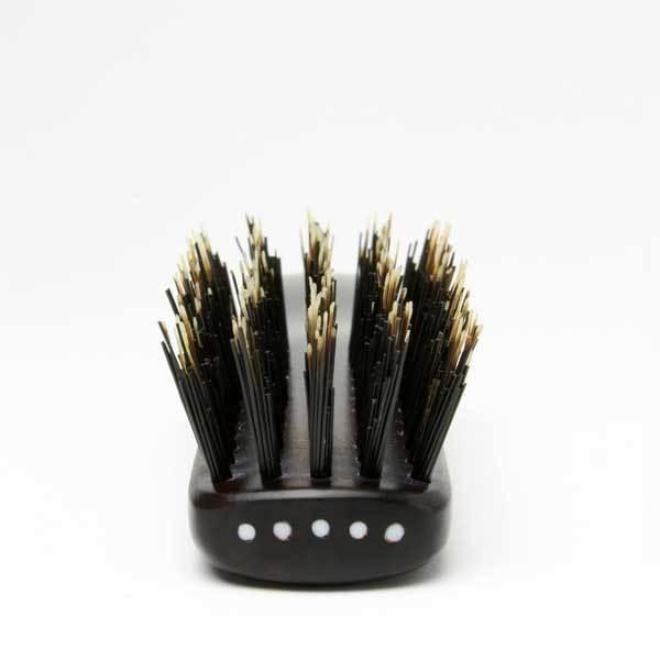 ブラシの平野 ヘアブラシ E-8 手植え 天然毛 天然木 猪毛 獣毛