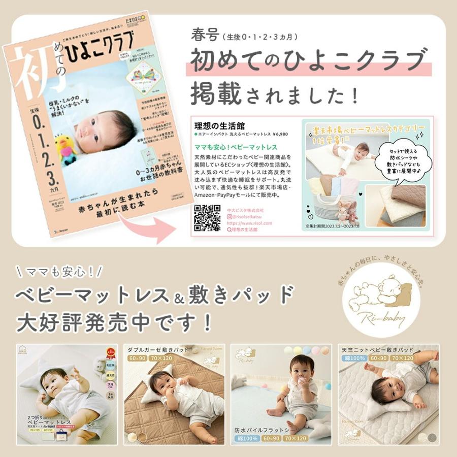 ミニベビーマットレス 60x90cm 洗える 通気性 保育園 エアインパクト