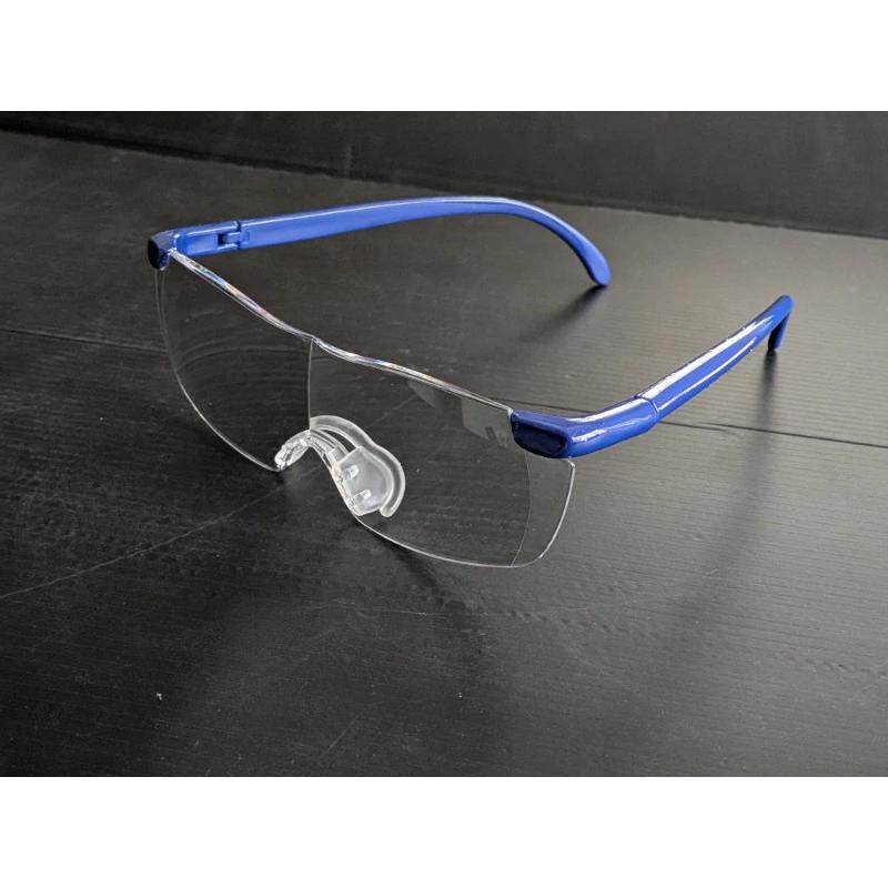 メガネルーペ 1.3倍 1.6倍 1.8倍 収納袋 老眼鏡 ハンズフリー