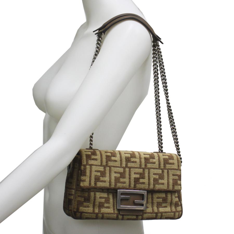 FENDI（フェンディ） チェーン ショルダーバッグ バゲット チェーン