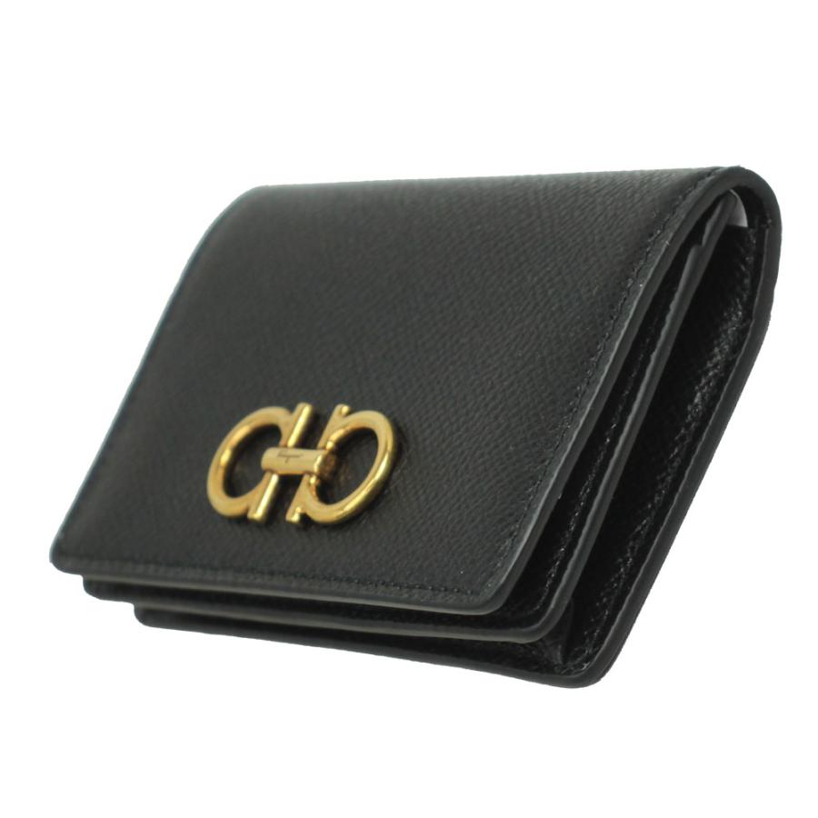 FERRAGAMO（フェラガモ） 名刺入れ カードケース ダブル ガンチーニ