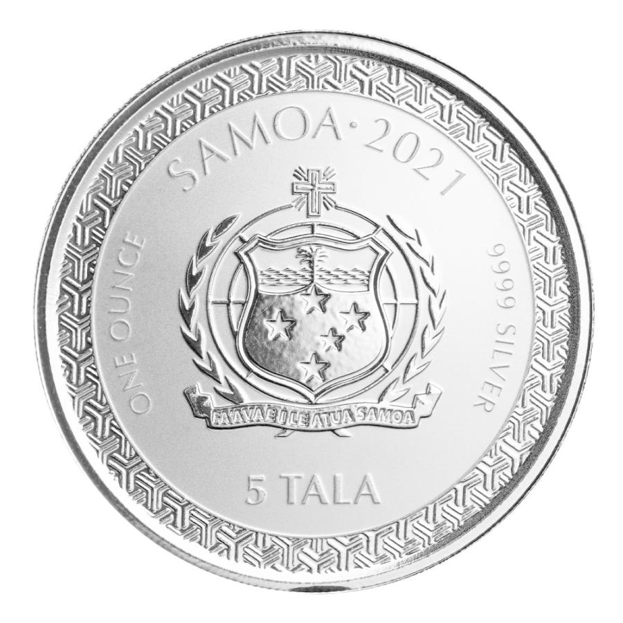 保証書・カプセル付き] (新品) サモア「桃太郎」純銀 1オンス 銀貨【8