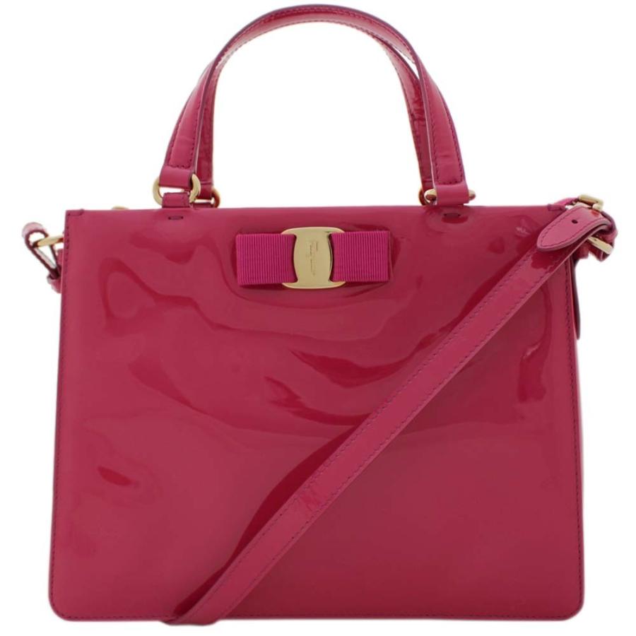 サルヴァトーレフェラガモ ヴァラリボン 2WAY ハンドバッグ レディース