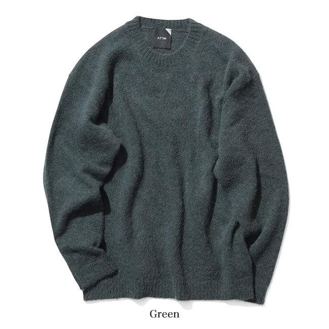 ATON エイトン アルパカウール クルーネック セーター KRAGIW0802