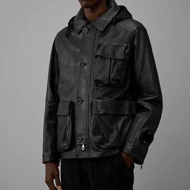 TIME SALE] C.P. Company シーピーカンパニー ミリタリー レザー