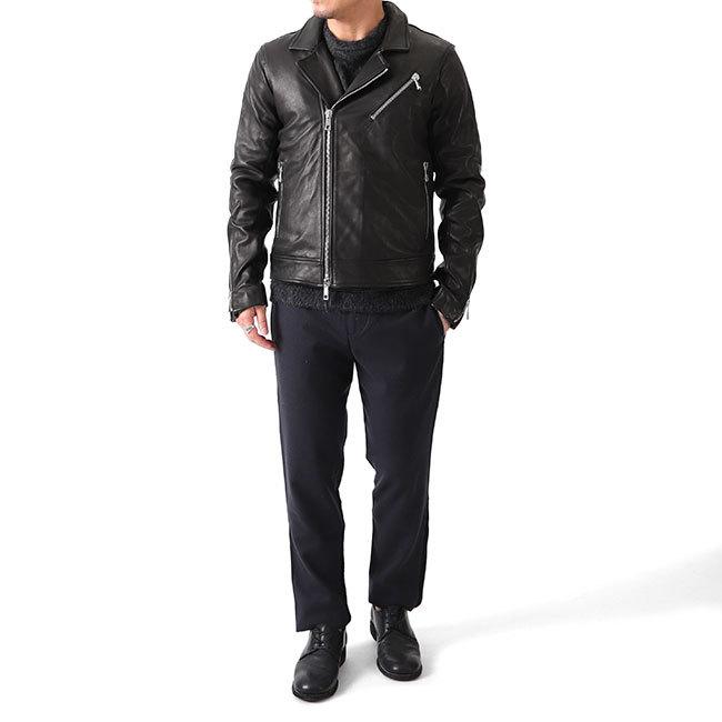 GIORGIO BRATO ジョルジオブラット ラムレザー ダブルライダース