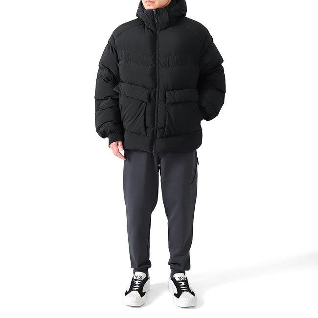 Y-3 ワイスリー フード付き Wスクエアポケット ダウンジャケット