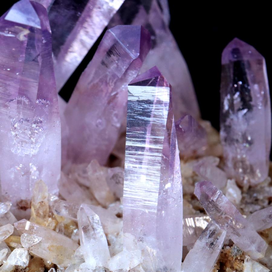 ベラクルス アメジスト ポイント クラスター 129g メキシコ産 母岩付き