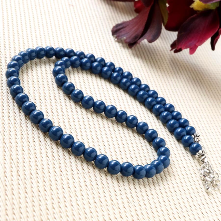 GOLD STONE 北投石 ネックレス メンズ レディース 6mm 40cm 台湾産