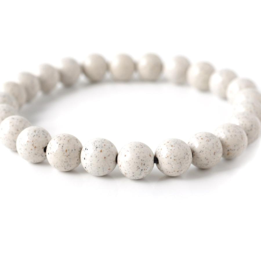 GOLD STONE 北投石 ブレスレット メンズ レディース 8mm 台湾産