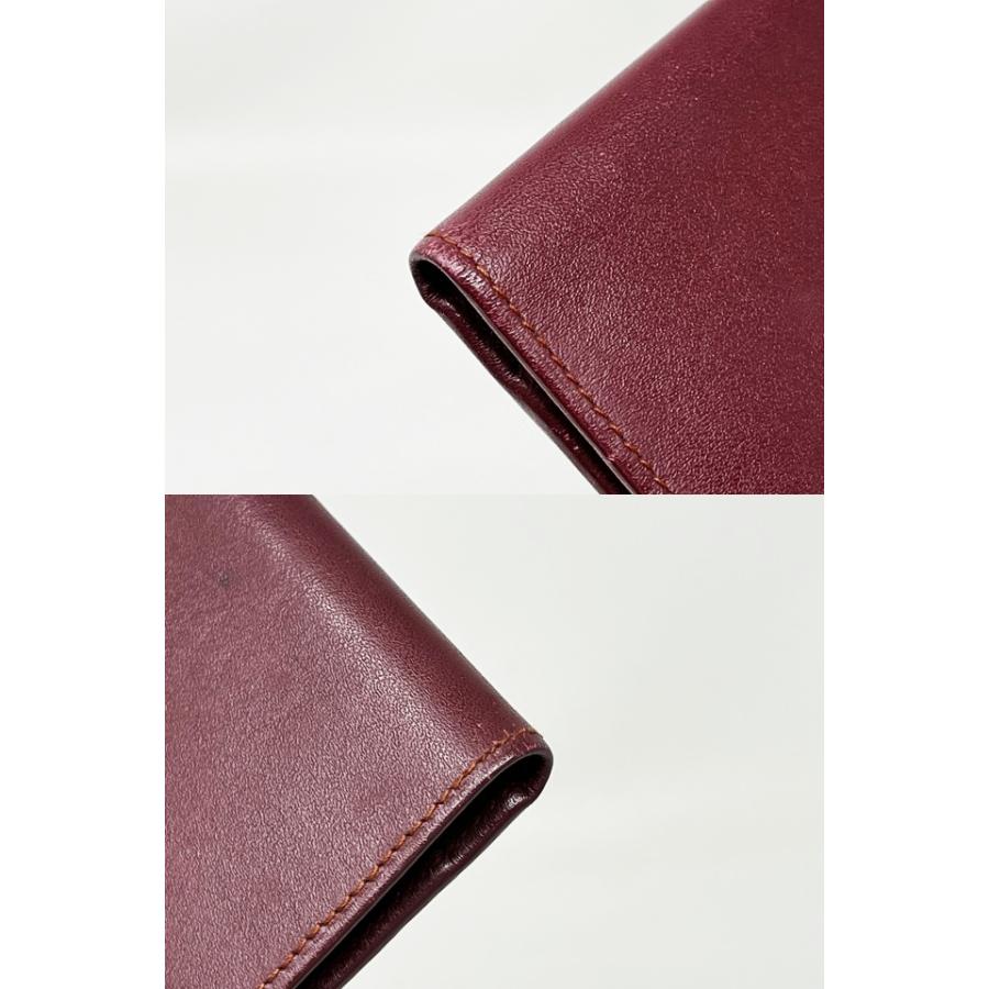 Cartier（カルティエ） マストライン 長札入れ 長財布 レザー ボルドー