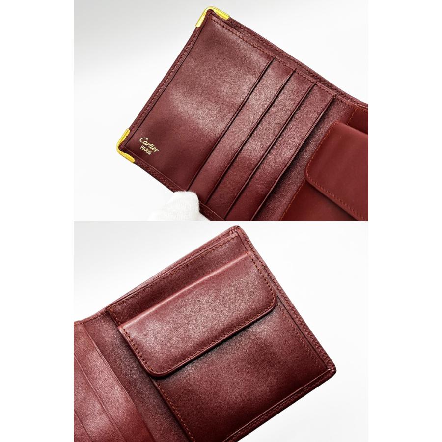 Cartier（カルティエ） マストライン 二つ折り財布 小銭入れ付き