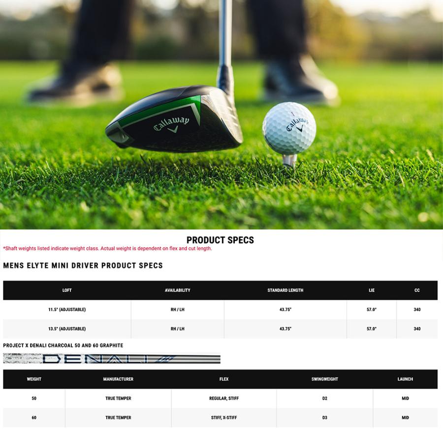 Callaway（キャロウェイ） エリート ミニ ドライバー プロジェクトX