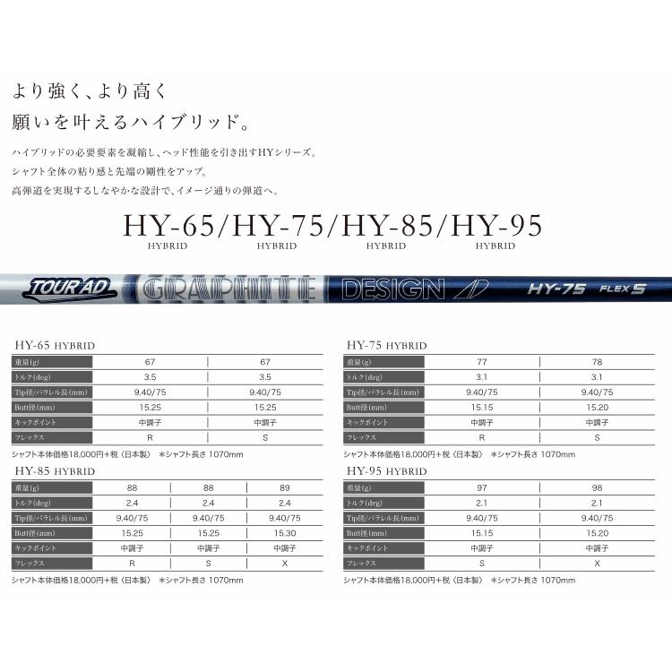 GRAPHITE DESIGN（グラファイトデザイン） 【リシャフト工賃込/単品