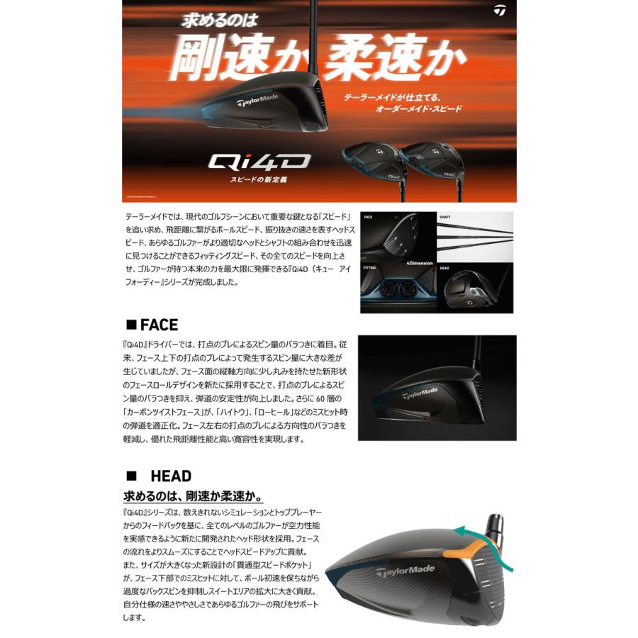 TaylorMade（テーラーメイド） Qi4D ドライバー REAX MR60 シャフト