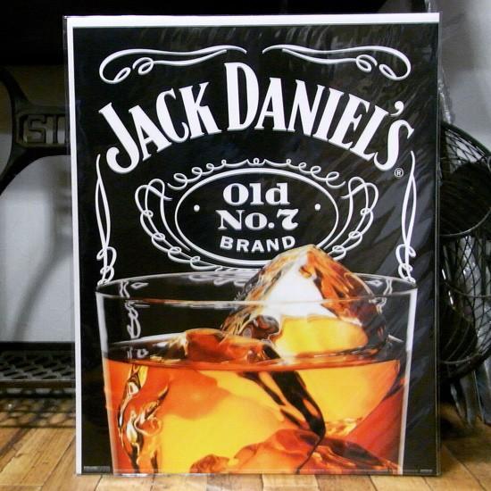 ジャックダニエル グラス ミニポスター インテリア JACK DANIEL'S