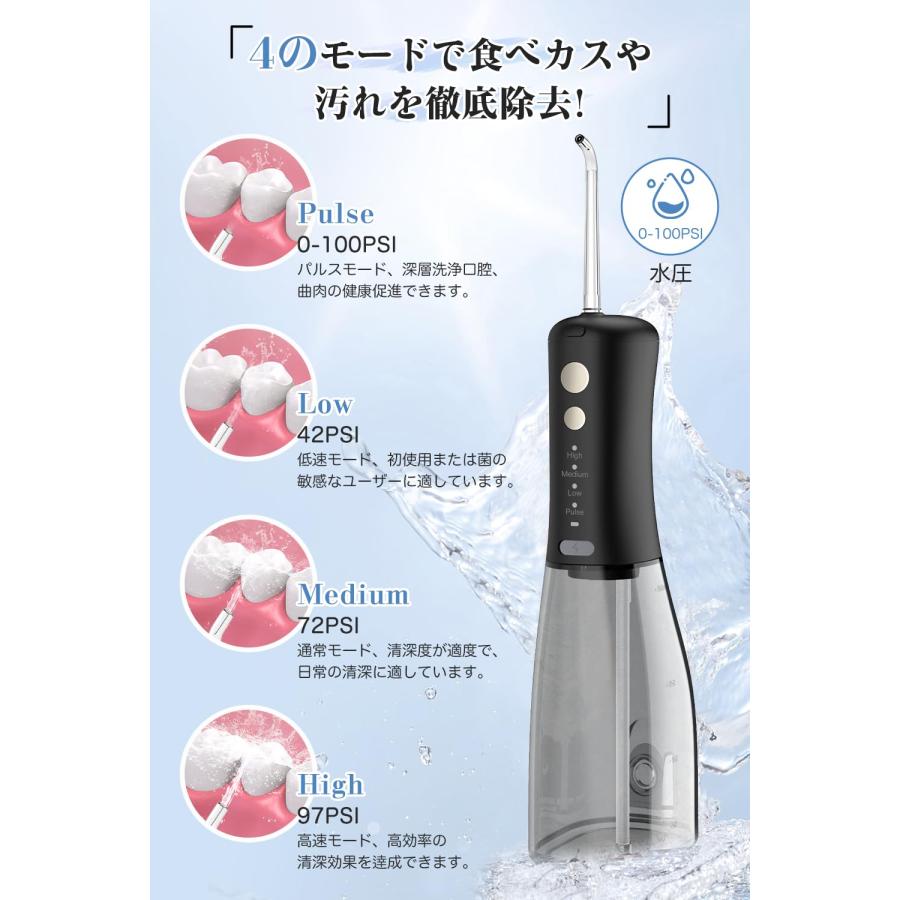 口腔洗浄器 ジェットウォッシャー ウォーターフロス 替えノズル6本 4