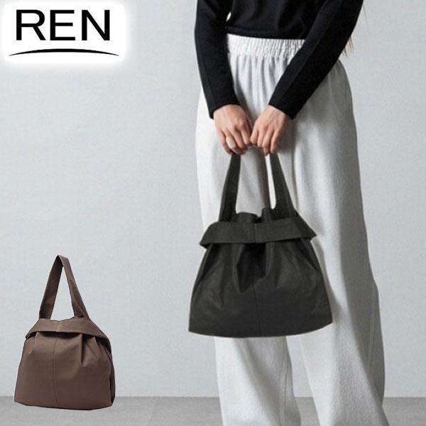 REN（レン） 特典付 トートバッグ レディース 小さめ 軽量 革 レザー
