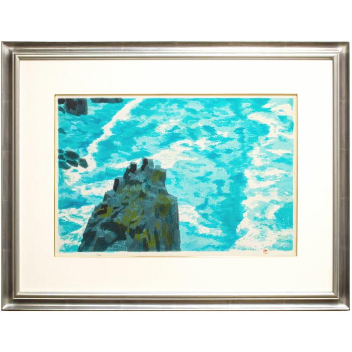 東山魁夷 『青潮』(生前作) オリジナルリトグラフ 絵画 日本画 巨匠