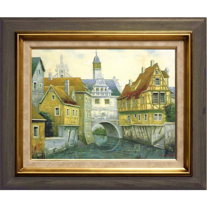 鈴木 實「 マルクトブレイト 」 油絵 ・ 油彩画 F6 ( 6号 ) 絵画 肉筆