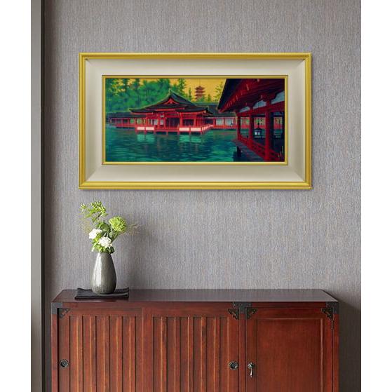 平山郁夫 「 光燿厳島 」 彩美版 シルクスクリーン 手刷り 一部本泥