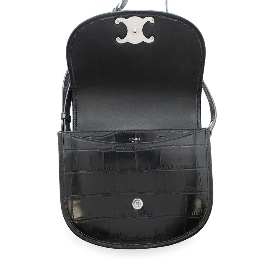 セリーヌ ショルダーバッグ トリオンフ ブザス ミディアム クロコ型